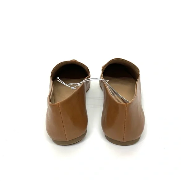 A New Day Micah Cognac Brown Faux Leather Almond Toe Loafers New Nwt Multi Sizes - Picture 10 of 14